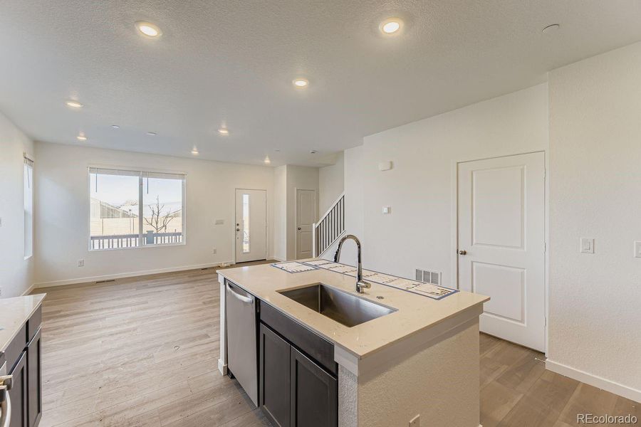 Furnished interior view inside a new home in , Centennial (Image 6).