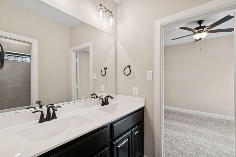 Furnished interior view inside a new home in ARTAVIA 65' Homesites, Conroe (Image 12).