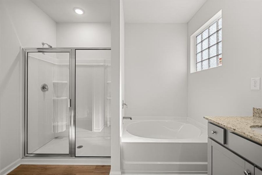 Furnished interior view inside a new home in Northwoods at Mirror Lake, Villa Rica (Image 9).