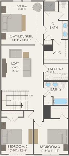 Pulte Homes, Asherton floor plan
