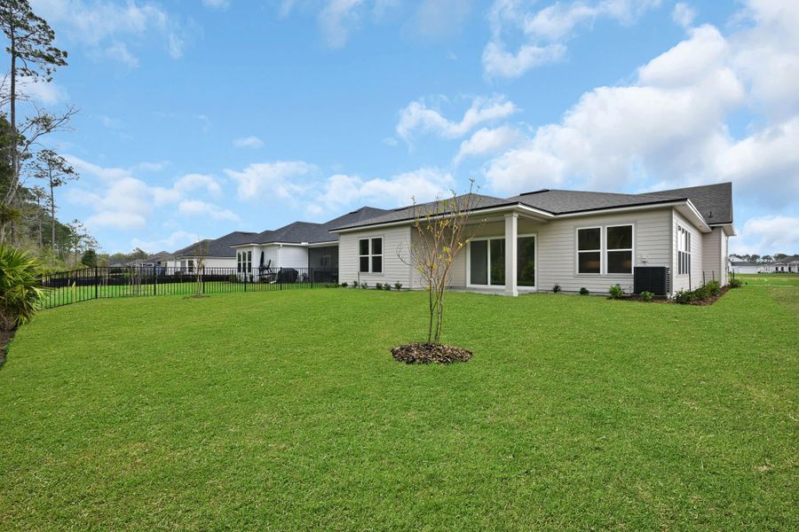 Representative exterior details of a home built from the Hudson II by Riverside Homes in Hidden Creek at SilverLeaf 70' Series, St. Augustine (Image 25).