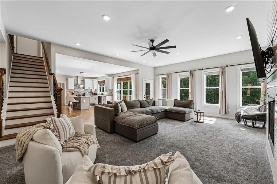 Furnished interior view inside a new home in , Flowery Branch (Image 9).