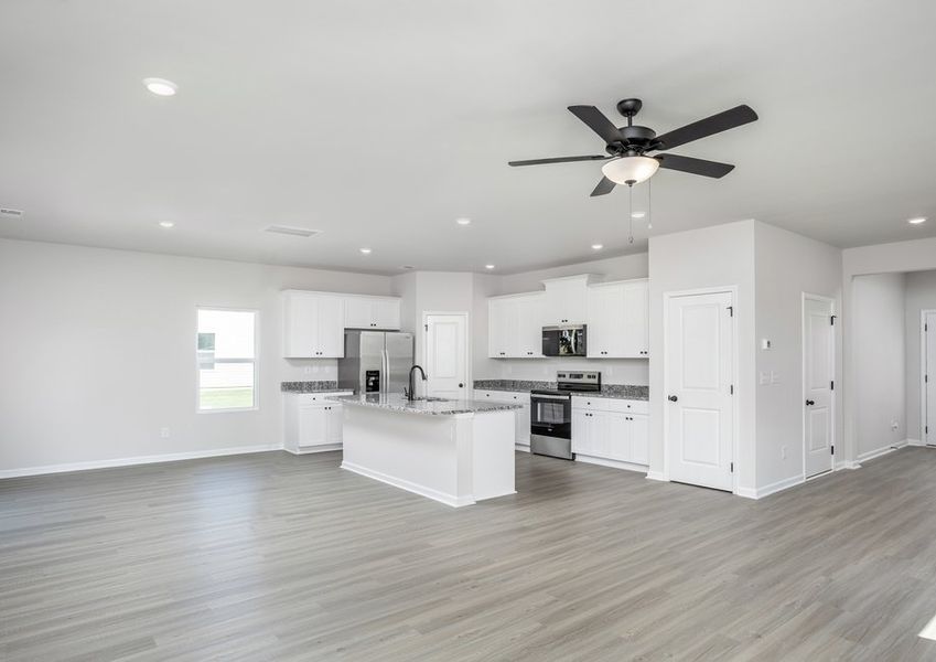 Open-concept living area