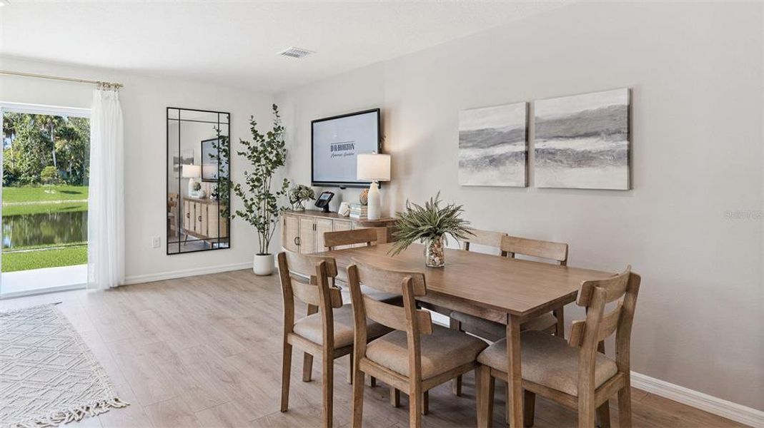 Furnished interior view inside a new home in Evergreen Park, Kissimmee (Image 2).