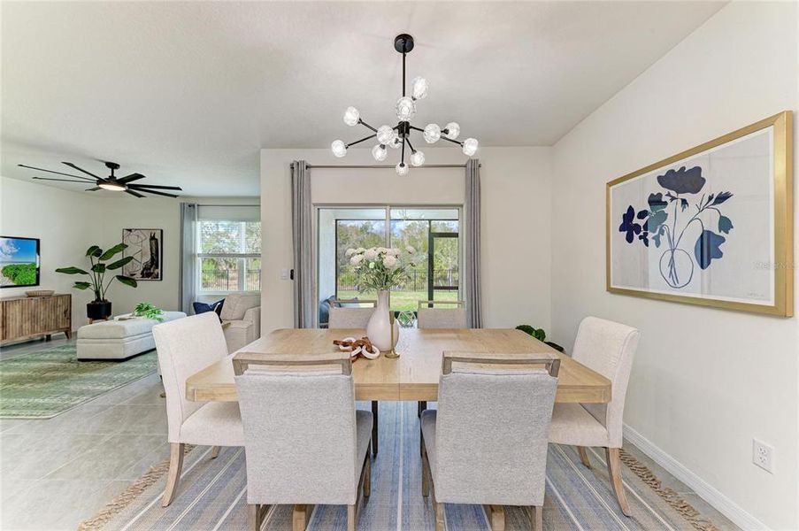 Furnished interior view inside a new home in Rye Crossing, Parrish (Image 28).