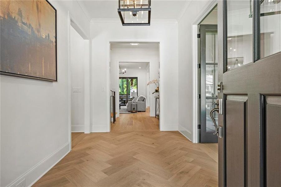 Furnished interior view inside a new home in , Atlanta (Image 9).