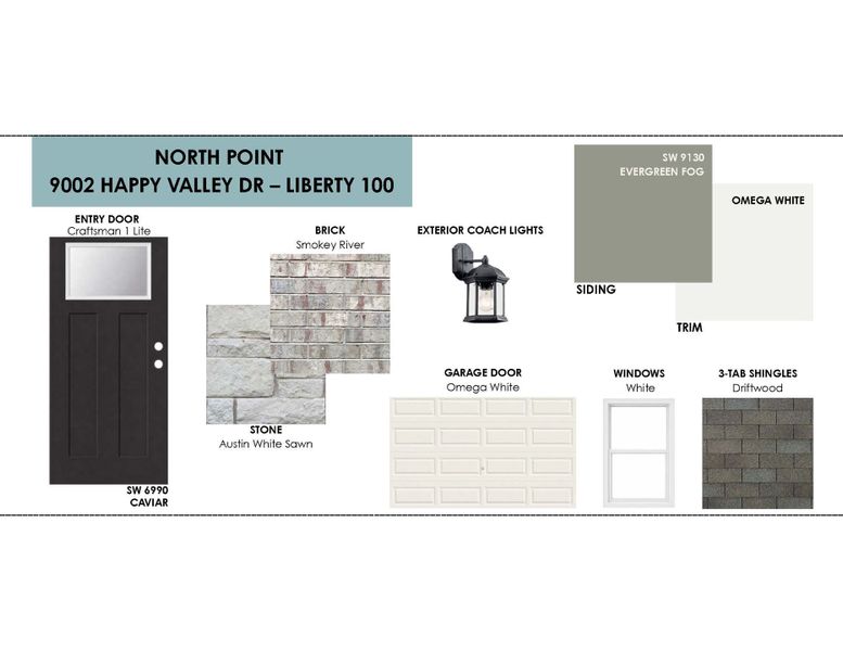 Sample of building materials used in homes in North Point, Temple (Image 3). Sample of building materials used in homes in North Point, Temple (Image 3).