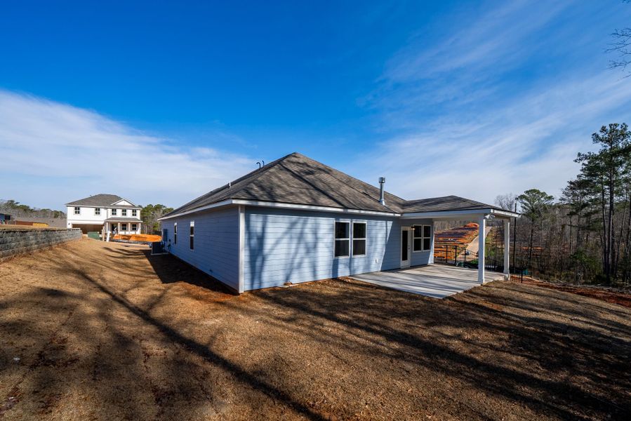Exterior details and patio area of a home in Carriage Estates, Lexington (Image 26). Exterior details and patio area of a home in Carriage Estates, Lexington (Image 26).