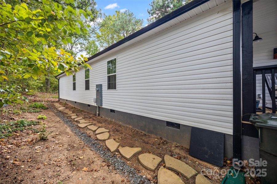 Exterior details and patio area of a home in , Clover (Image 2).