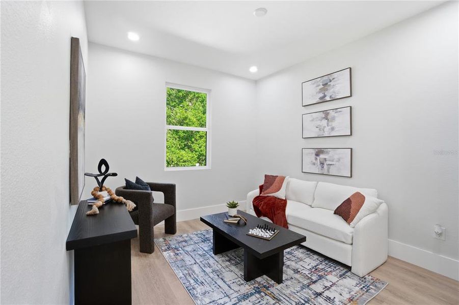 Furnished interior view inside a new home in , Belle Isle (Image 16).