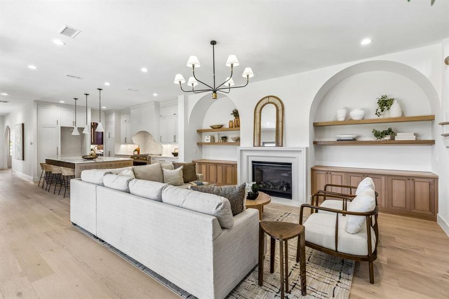 Furnished interior view inside a new home in , Dallas (Image 12).