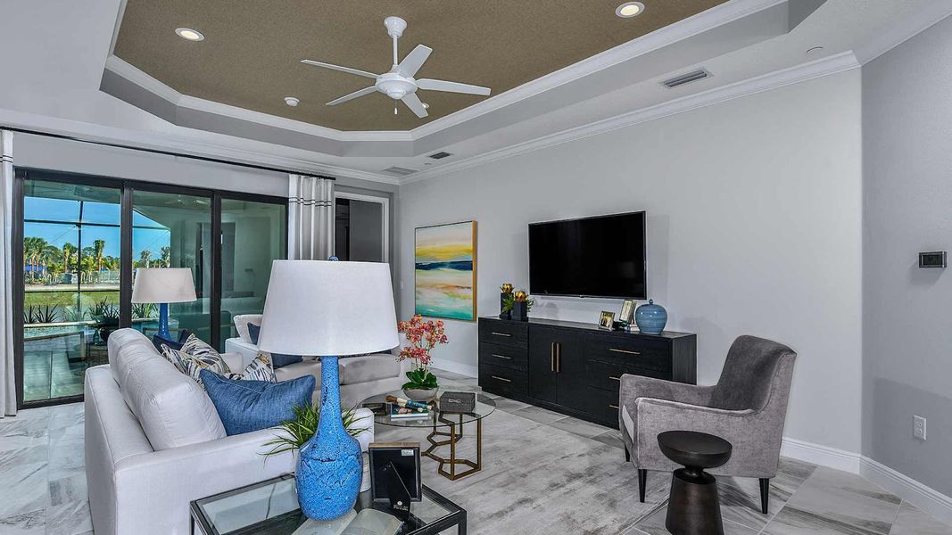 Furnished interior view inside a new home in Windward Real Estate and Homes for Sale in Sarasota, FL - Neal Communities, Lakewood Ranch (Image 9).