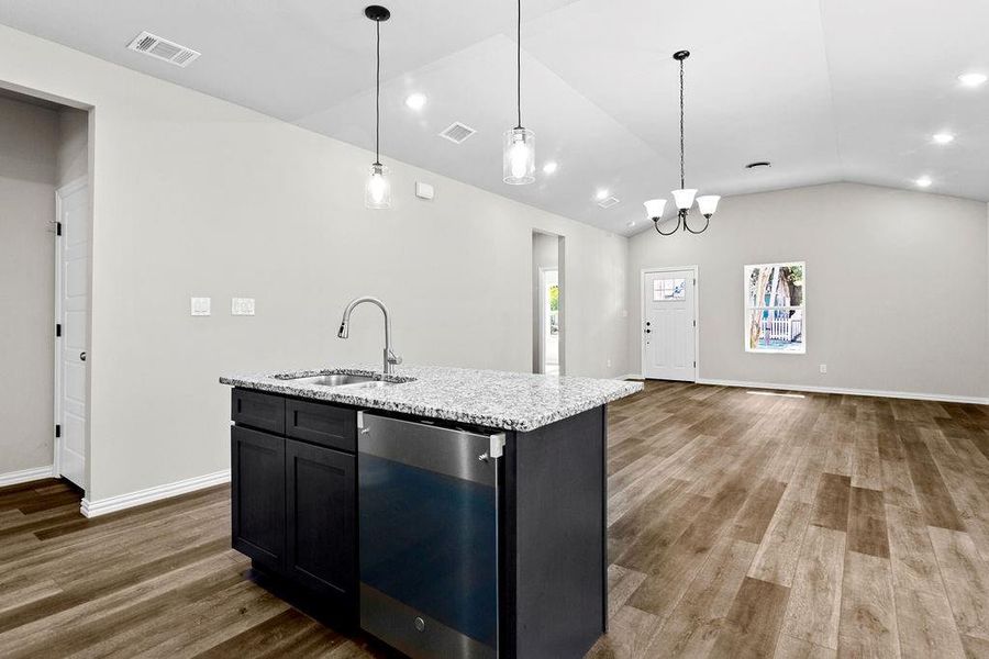 Furnished interior view inside a new home in , Fort Worth (Image 7).