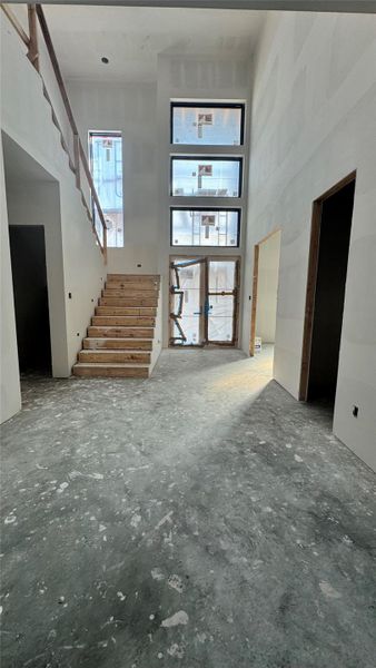 Front entry and stairway.