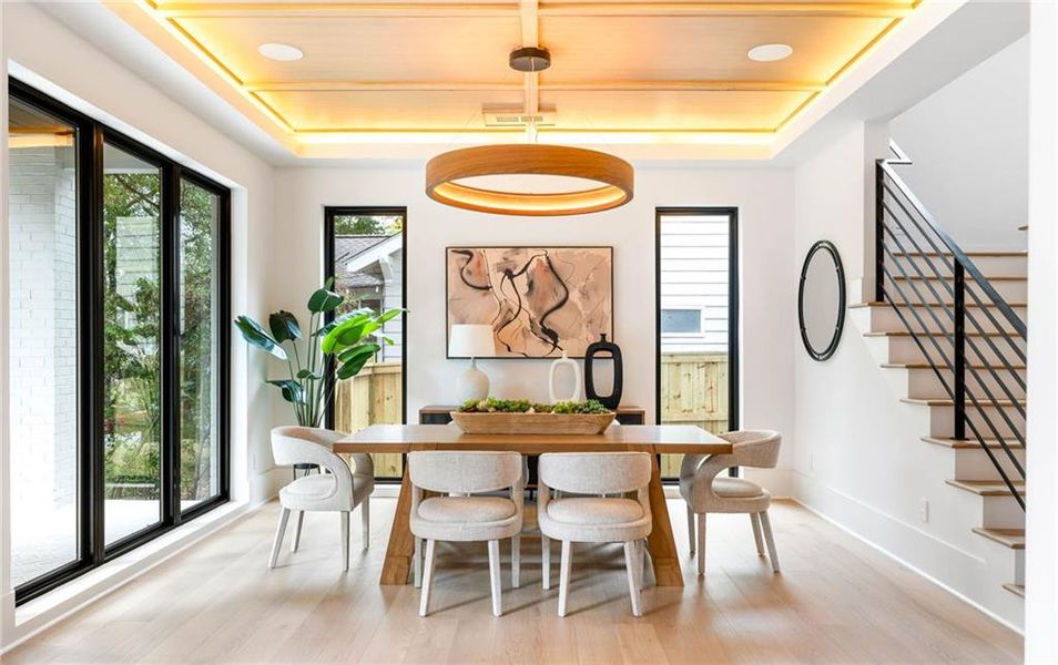 Furnished interior view inside a new home in , Atlanta (Image 18). Furnished interior view inside a new home in , Atlanta (Image 18).