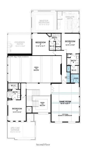2D floor plan layout for the Brookside by Landon Homes in Fields - Brookside North, Frisco, TX (Image 23). 2D floor plan layout for the Brookside by Landon Homes in Fields - Brookside North, Frisco, TX (Image 23).