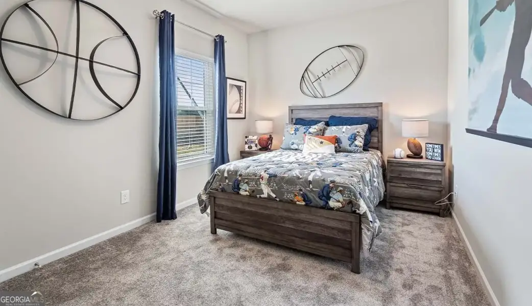 Furnished interior view inside a new home in Bryson Farms, Byron (Image 11).