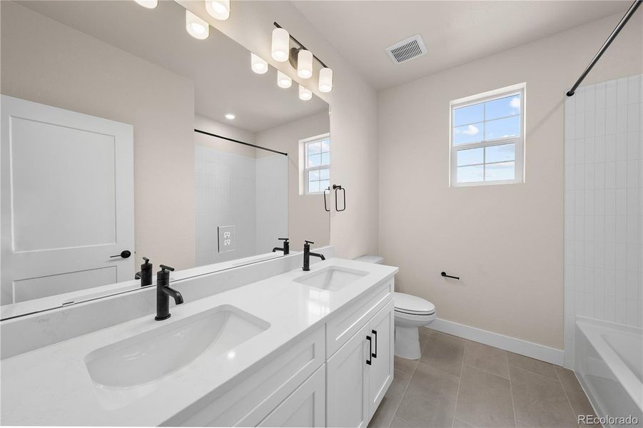 Furnished interior view inside a new home in Harmony at Sterling Ranch, Littleton (Image 8). Furnished interior view inside a new home in Harmony at Sterling Ranch, Littleton (Image 8).