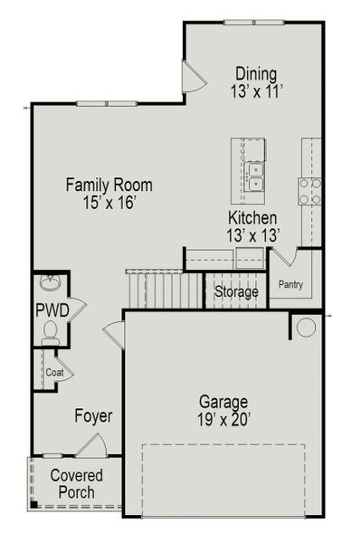 The Oriole II- First Floor Plan The Oriole II- First Floor Plan