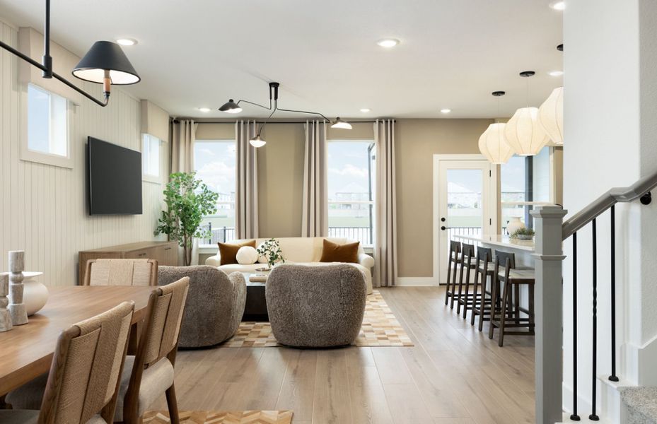 Furnished interior view inside a new home in Northpoint at Old Settlers, Round Rock (Image 9).