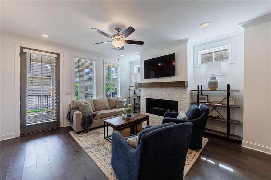 Furnished interior view inside a new home in , Peachtree Corners (Image 30).