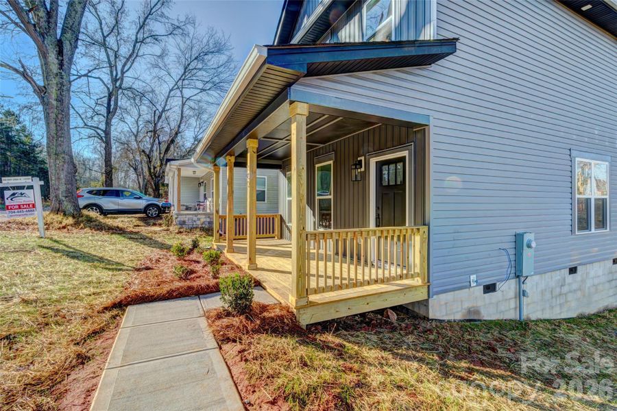 Exterior details and patio area of a home in , Shelby (Image 17).