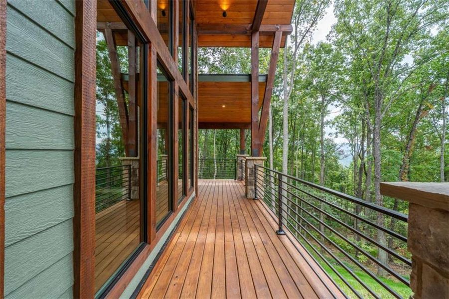 Exterior details and patio area of a home in , Young Harris (Image 32).