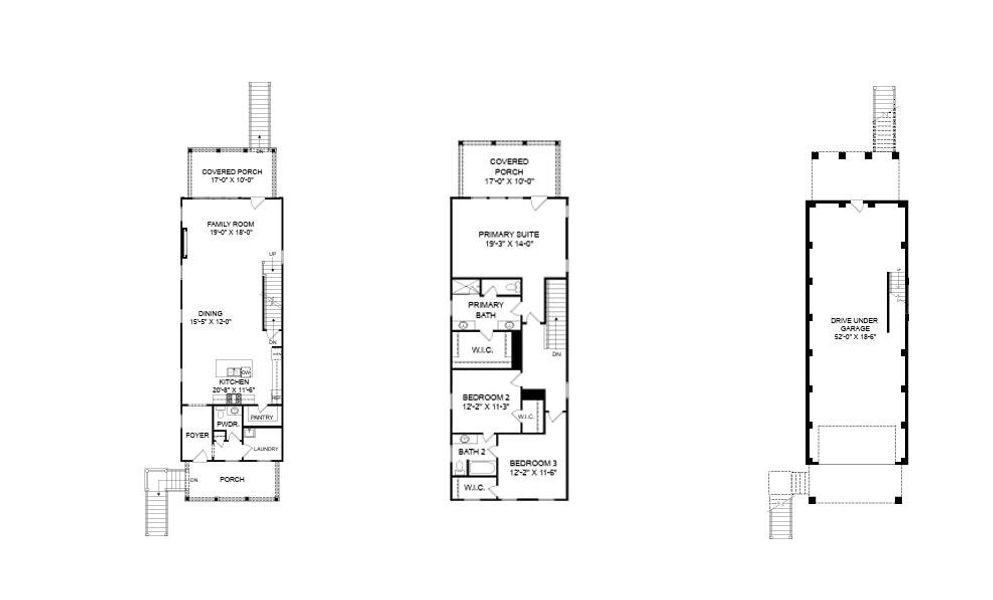 2D floor plan layout of this home in Indigo Grove Single Family Homes, Johns Island, SC (Image 5).