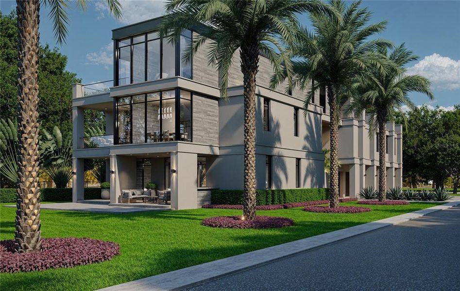 Exterior details and patio area of a home in , St. Petersburg (Image 6).