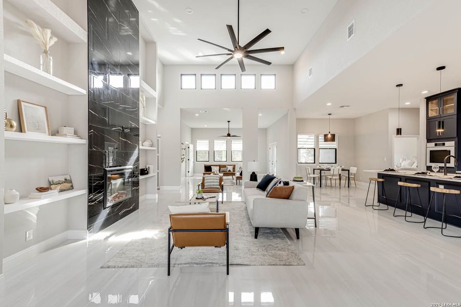 Furnished interior view inside a new home in , Spring Branch (Image 26).