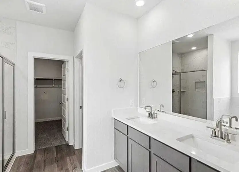 Furnished interior view inside a new home in August Fields, New Braunfels (Image 8). Furnished interior view inside a new home in August Fields, New Braunfels (Image 8).