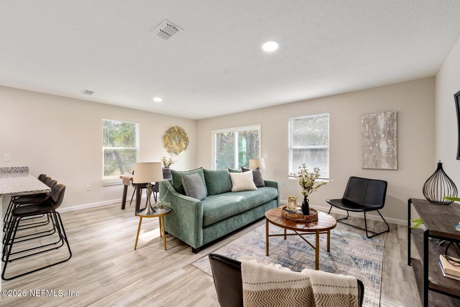 Furnished interior view inside a new home in , Jacksonville (Image 10).