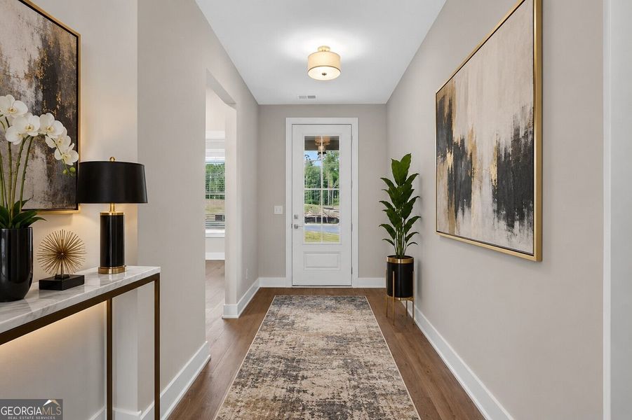 Furnished interior view inside a new home in The Fairways at Mirror Lake, Villa Rica (Image 3).