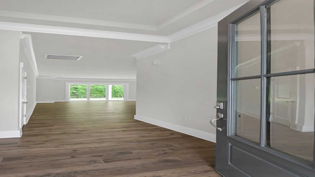 Representative unfurnished interior of a home built from the EATON by D.R. Horton in Livingston Woods, Irmo (Image 23). Representative unfurnished interior of a home built from the EATON by D.R. Horton in Livingston Woods, Irmo (Image 23).
