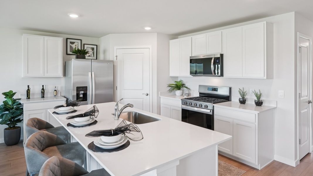 Furnished interior view inside a new home in Palmetto Landing at Babcock Ranch Express, Punta Gorda (Image 11).