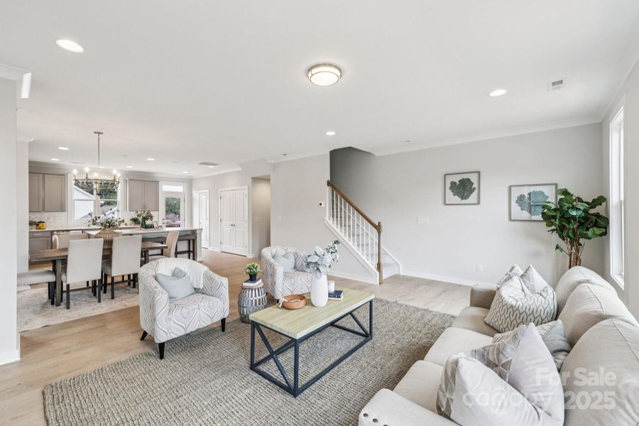 Furnished interior view inside a new home in Walk23, Huntersville (Image 28).