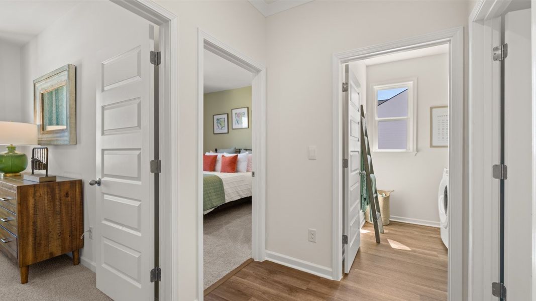 Representative furnished interior of a home built from the Denton by D.R. Horton in Kingston Ranch at Lake Oconee, Buckhead (Image 31).