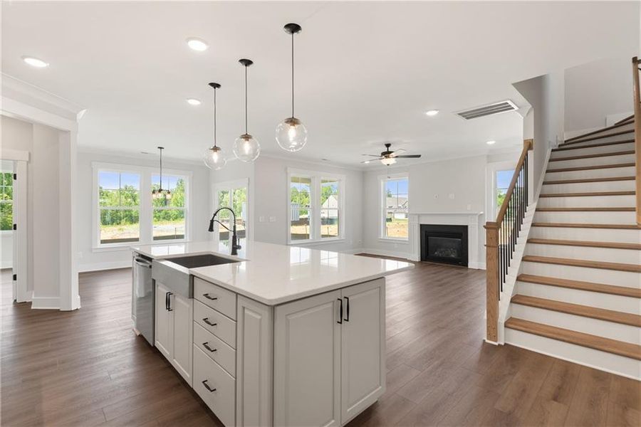 Furnished interior view inside a new home in , Loganville (Image 9).