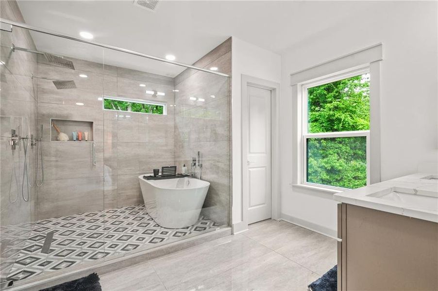 Furnished interior view inside a new home in , Atlanta (Image 14).