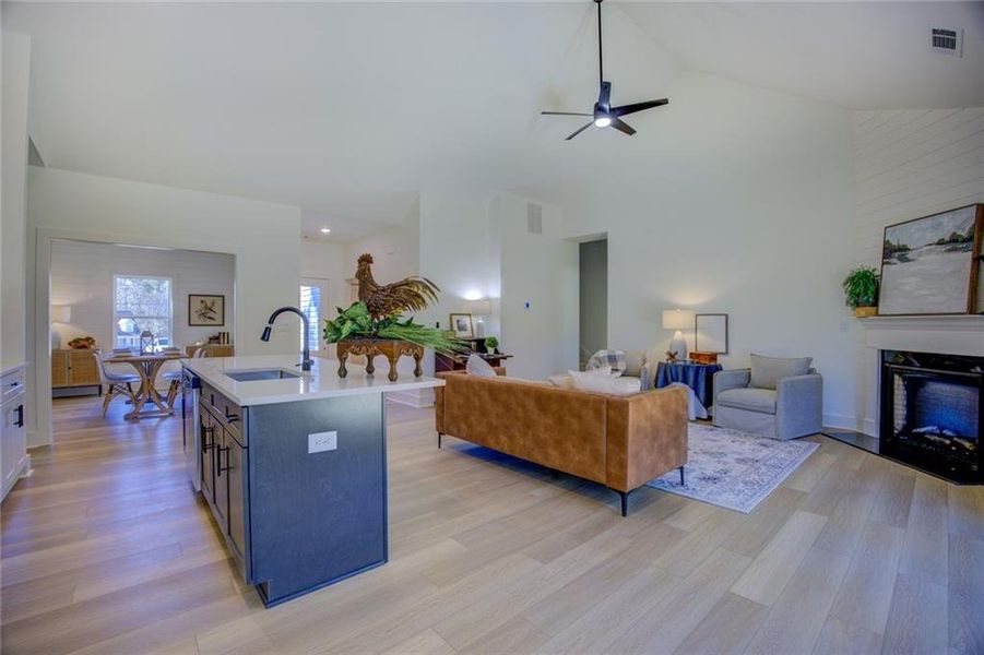 Furnished interior view inside a new home in , Covington (Image 6).