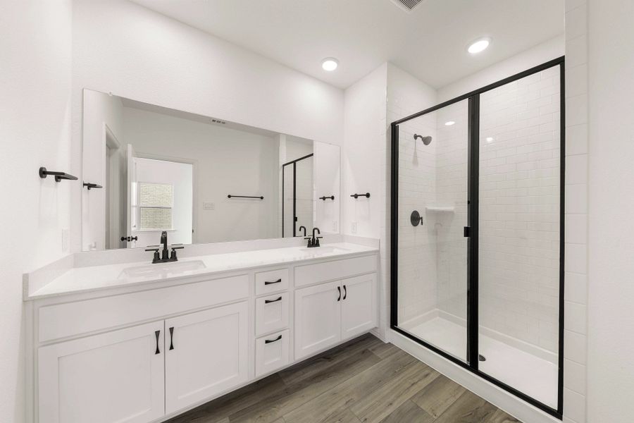 Primary Bathroom Representative Photo featuring the Harmony Collection Primary Bathroom Representative Photo featuring the Harmony Collection