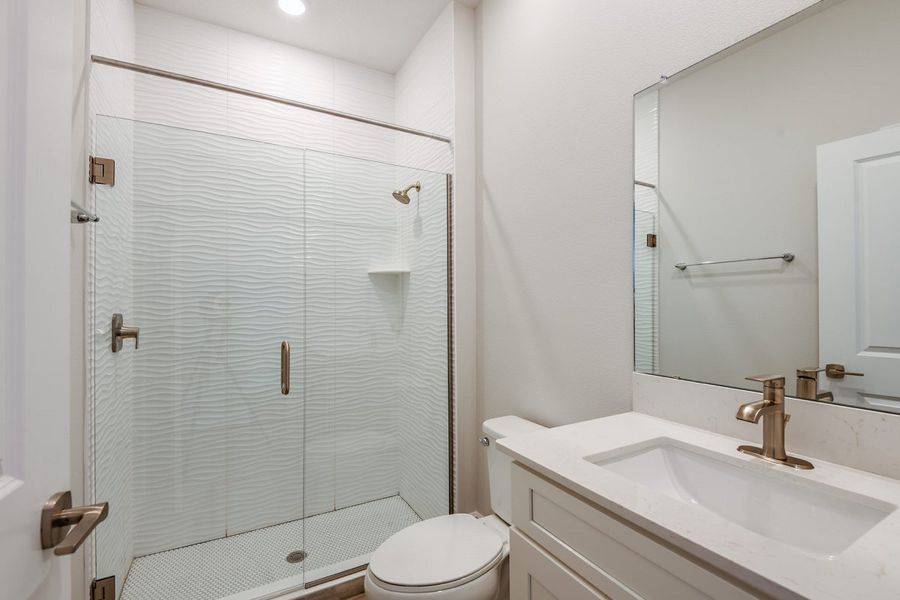 Representative furnished interior of a home built from the Amelia by Casa Fresca Homes in Mirada, San Antonio (Image 9).