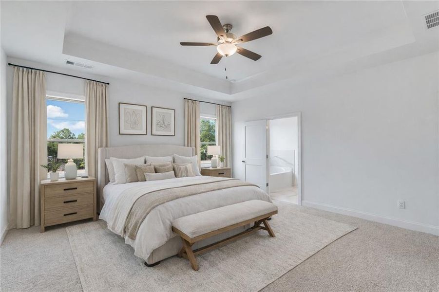 Furnished interior view inside a new home in , Buford (Image 17).