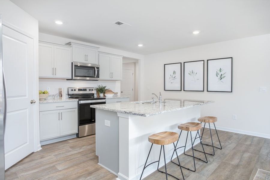 Representative furnished interior of a home built from the Cali by D.R. Horton in Havencrest, Greensboro (Image 10).