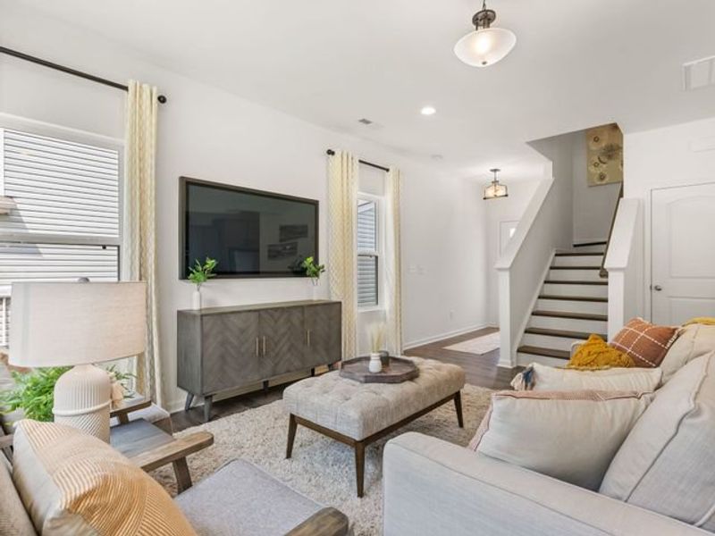 Representative furnished interior of a home built from the Baxter by True Homes in Oaks at St Martin, Oakboro (Image 6).