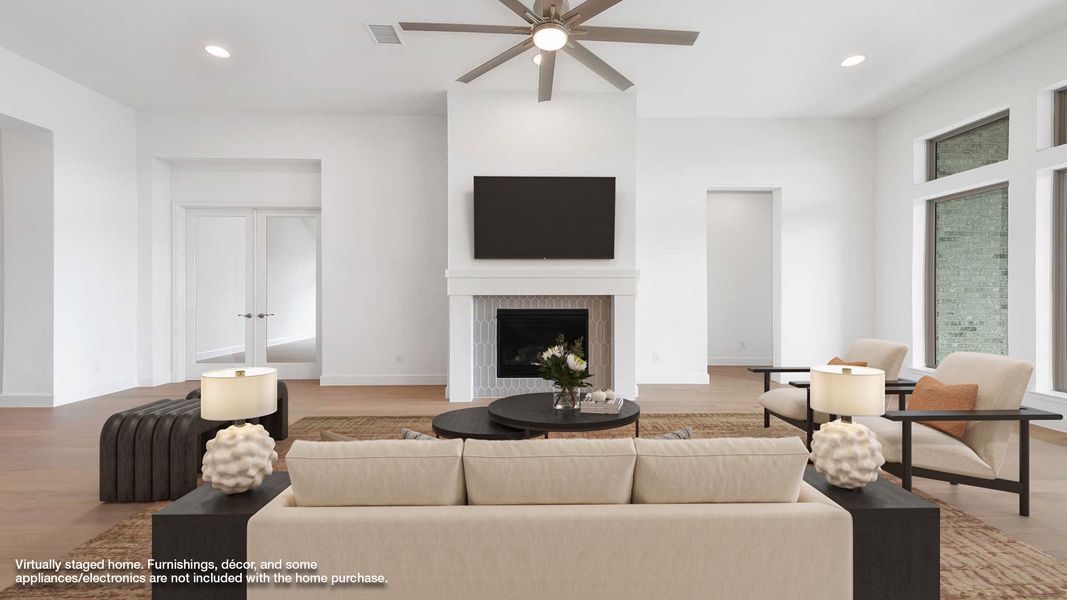 Furnished interior view inside a new home in Myrtle Creek, Waxahachie (Image 5).
