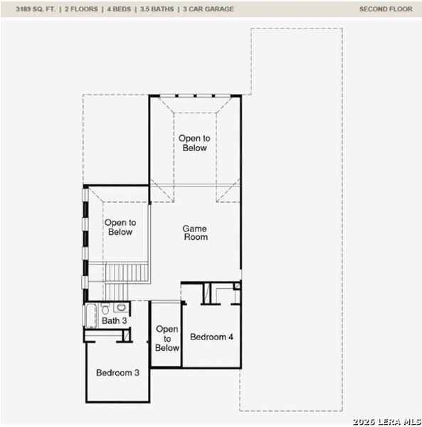 2D floor plan layout of this home in Megan's Landing, Castroville, TX (Image 2). 2D floor plan layout of this home in Megan's Landing, Castroville, TX (Image 2).