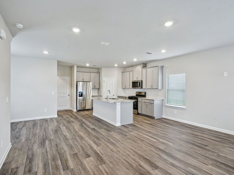 Great Room in the Thompson floorplan at a Meritage Homes community in Atlanta, GA.