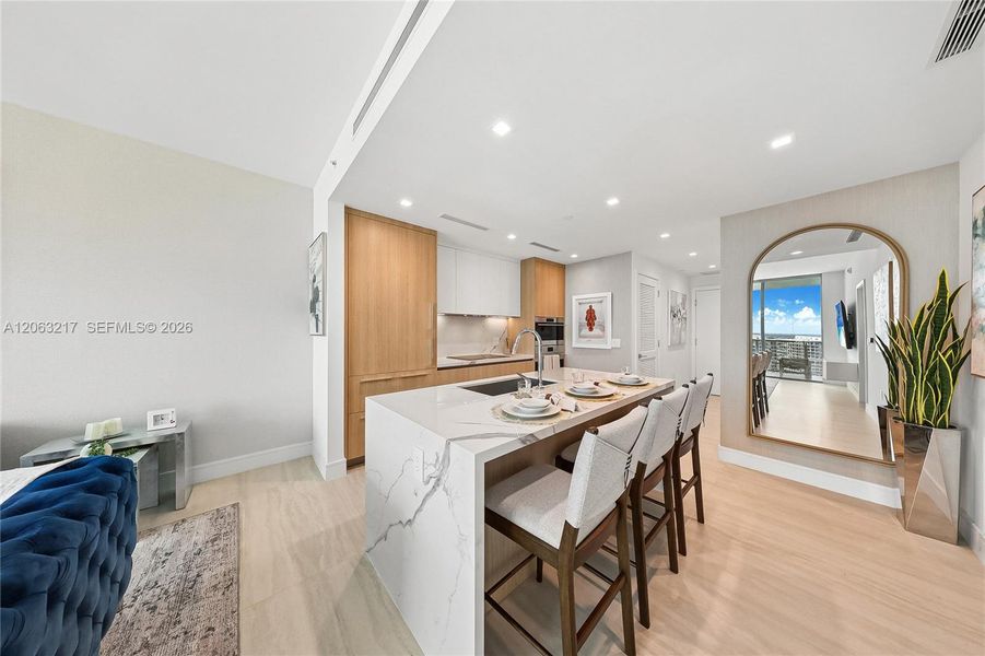 Furnished interior view inside a new home in , Miami (Image 12).