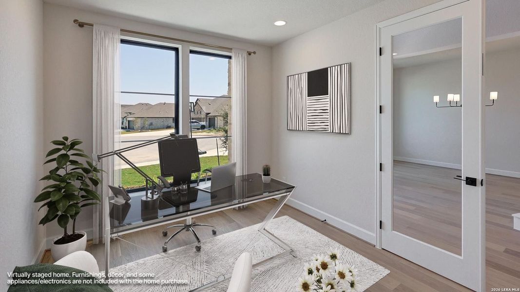 Furnished interior view inside a new home in Haby Hill, San Antonio (Image 17). Furnished interior view inside a new home in Haby Hill, San Antonio (Image 17).